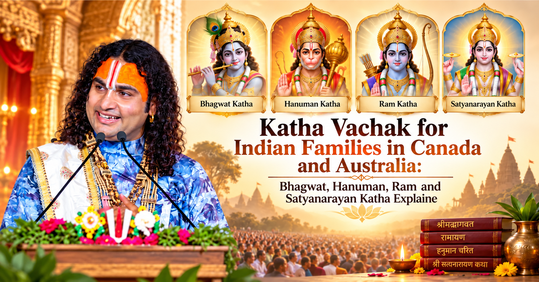 Katha Vachak for Indian Families in Canada and Australia: Bhagwat, Hanuman, Ram and Satyanarayan Katha Explained